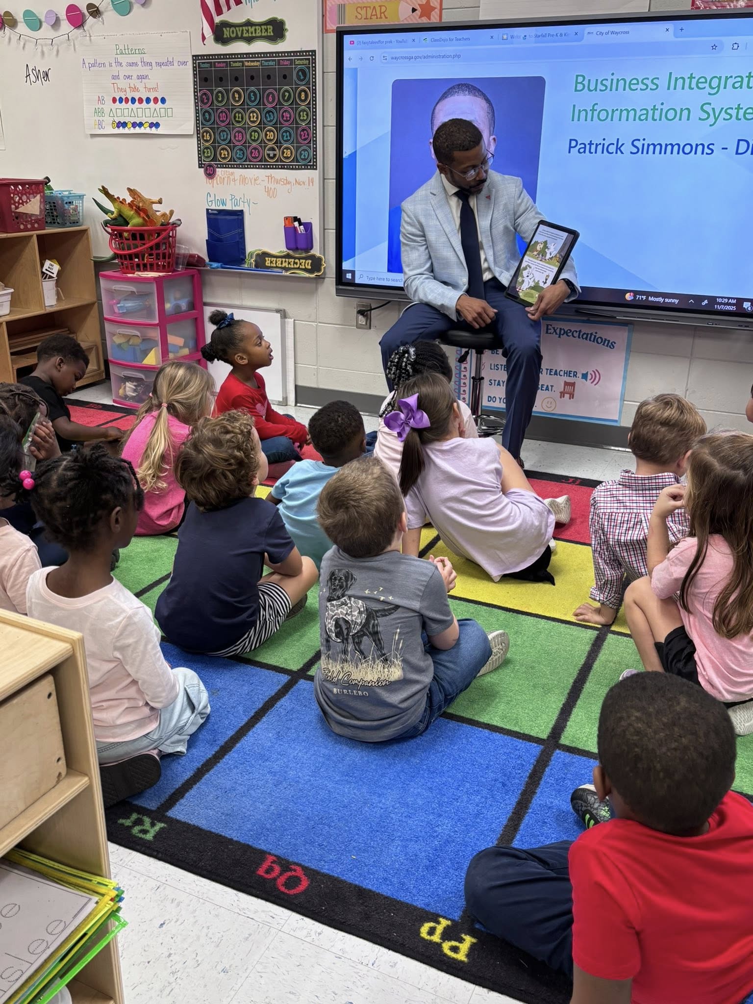 Kennedy Kits classroom presentation